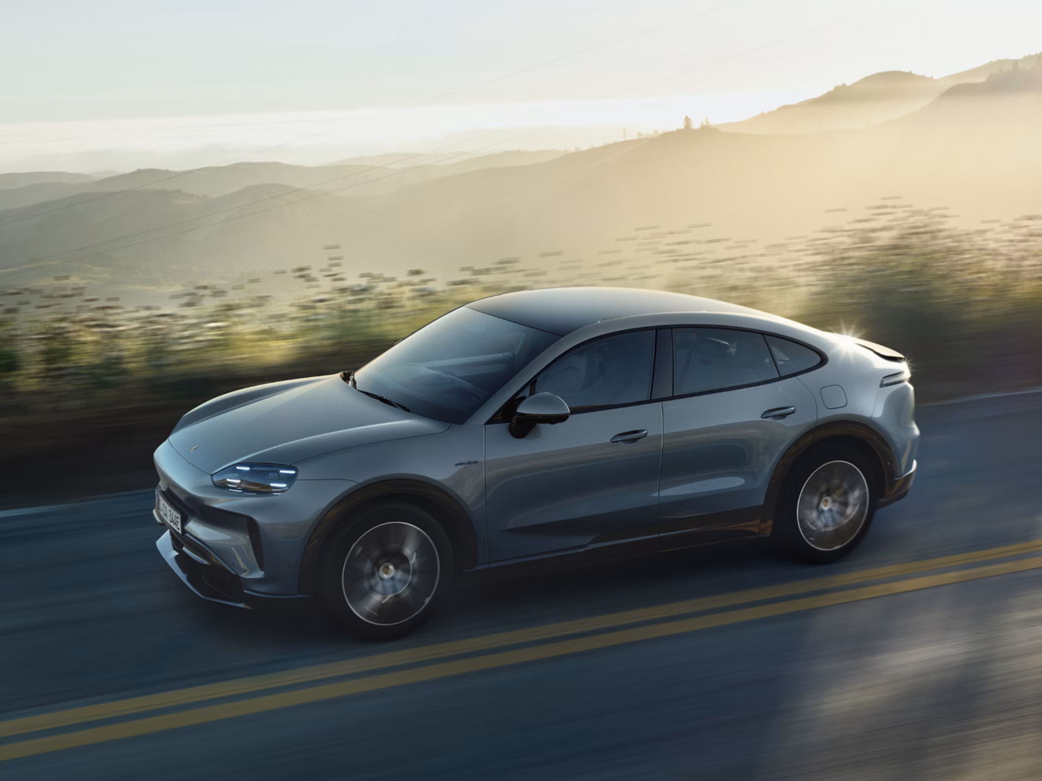 Cayenne Coupe driving